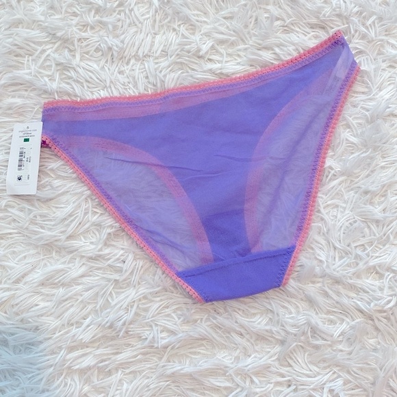 Nwt On Gossamer Lavender and Rose Sheer Briefs - Picture 4 of 7